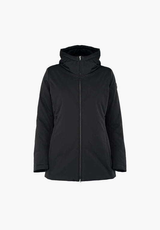 COLMAR DONNA NERO  IMPERMEABILE CON CAPPUCCIO (100gr)