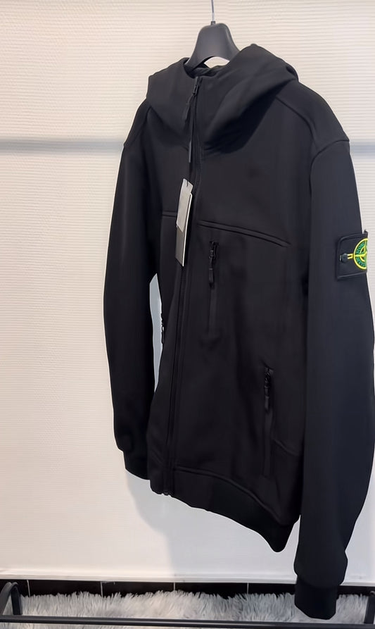 GIUBBINO STONE ISLAND UOMO PRIMAVERA/ESTATE NERO ZIP